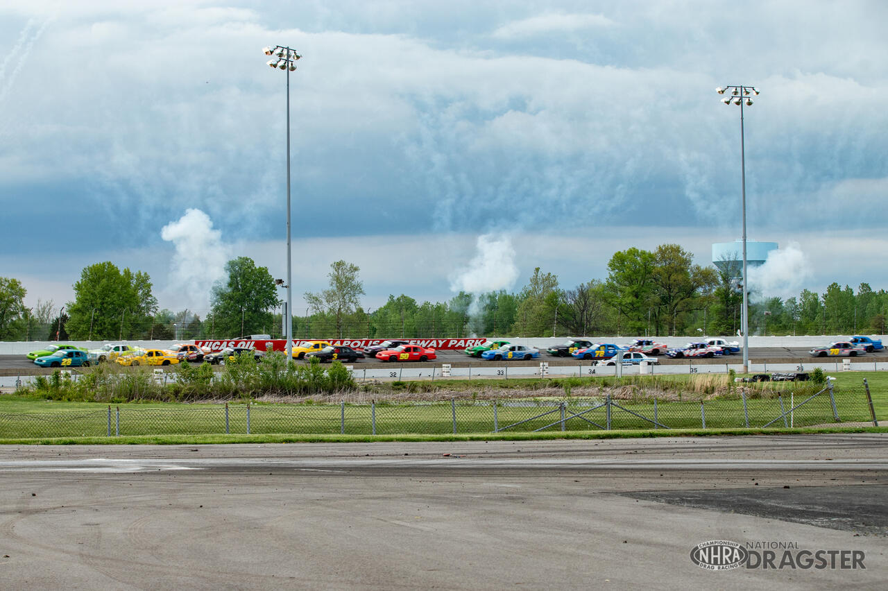 Stewart and Gordon shine during wild Cleetus & Cars event at Indy NHRA